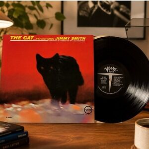 Jimmy Smith The Cat LP Verve V-8587 Stereo 1964 Jazz Organ Lalo Schifrin VG